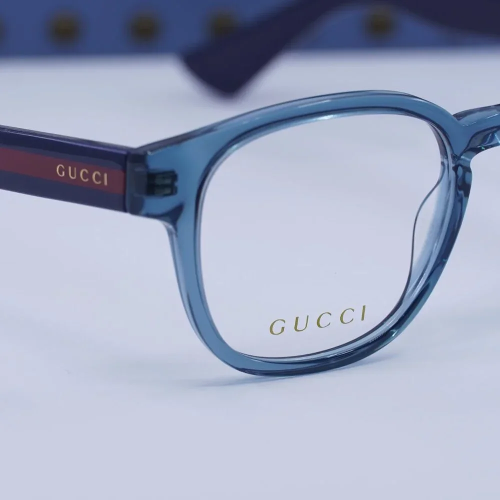 Gucci GG0927O 006 Square Eyeglasses 49mm - Blue